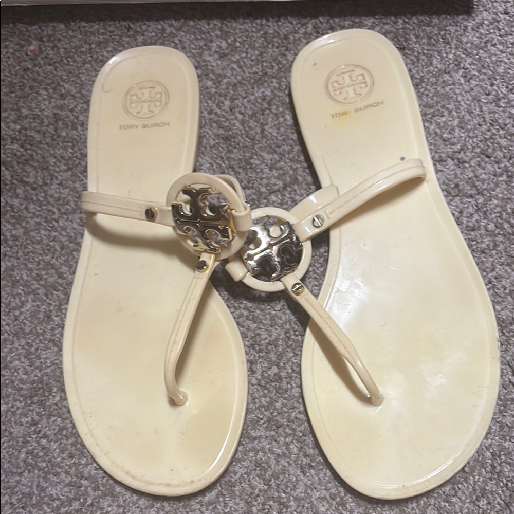 Tory Burch Cream Sandals